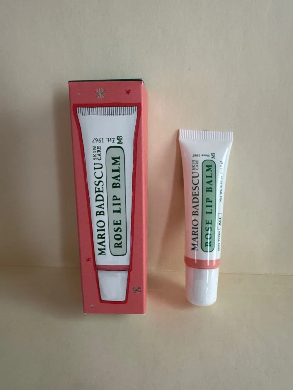 MARIO BADESCU Rose Lip Balm NIB 0.35oz